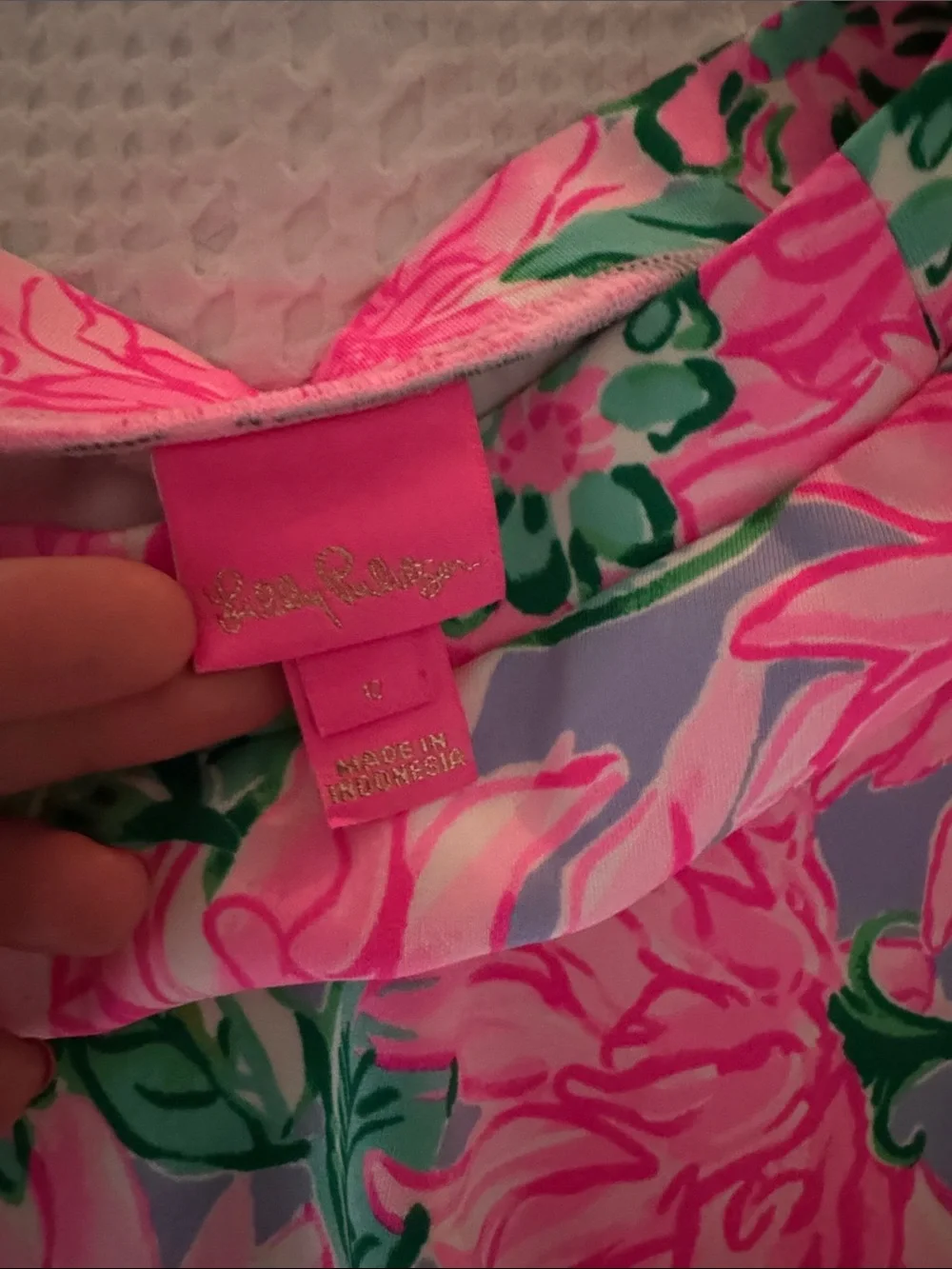 Lilly Pulitzer Pink Floral Crop Top & Skirt Set (can also fit a women’s XS)